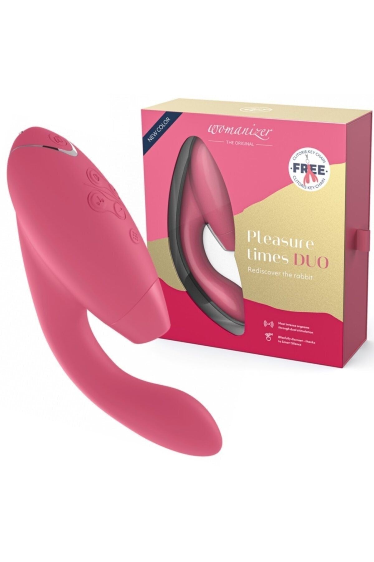 Duo Raspberry G-spot Ve Klitoris Uyarıcı Lüks Vibratör