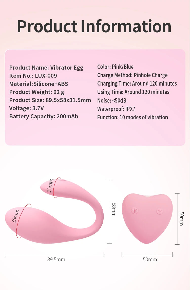 Wowyes V8 Egg Uzaktan Kumandalı 10 Mod Vibratör