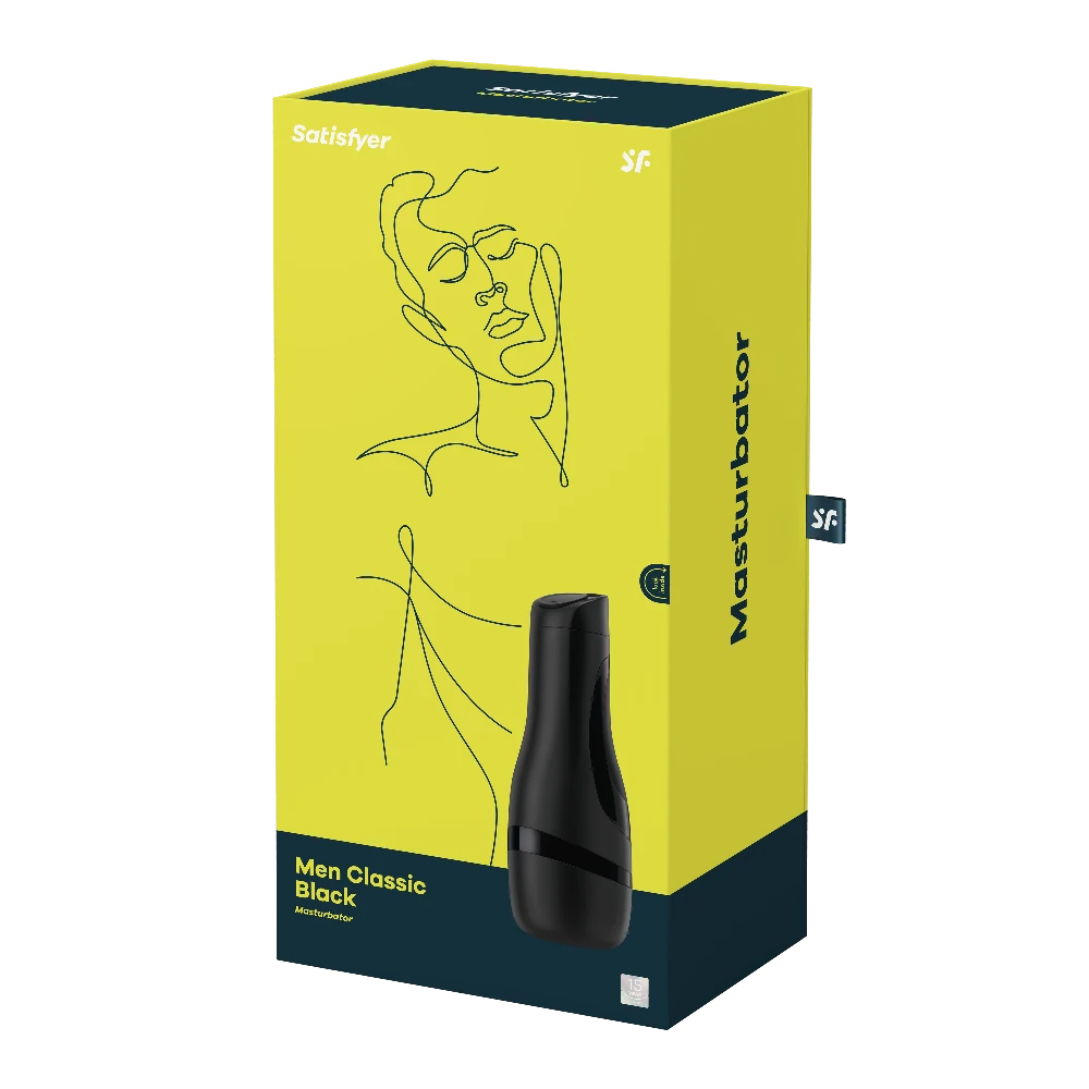 Satisfyer Men Classic Masturbator Vajina-Black