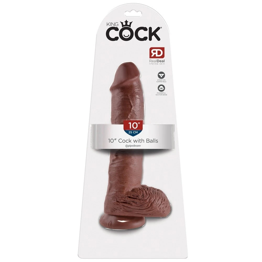 Pipedream King Cock 10 Inch Cock With Balls Realistik Penis