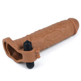 Lovetoy X-Tender Titreşimli 5 Cm Dolgulu Melez Realistik Penis Kılıfı