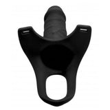 Size Matters Hollow Strap-On Black İçi Boş Kemerli Penis 25 Cm