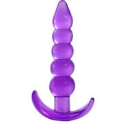 Erox Anal Fantasy Silicone Butt Beads Anal Training Silikon Anal Plug-Purple