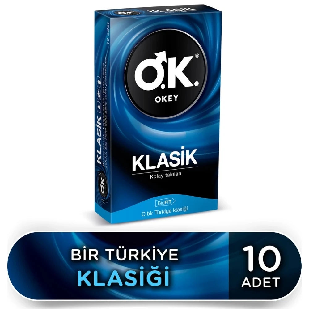 Okey Klasik 10'lu Prezervatif Kondom
