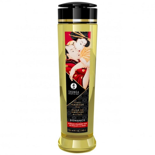 Shunga Massage Oil Çilek Aromalı Masaj Yağı 240 Ml.