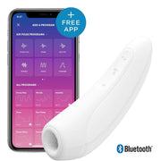 Satisfyer Curvy 2+ White Telefon Kontrollü Emiş Güçlü Vibratör