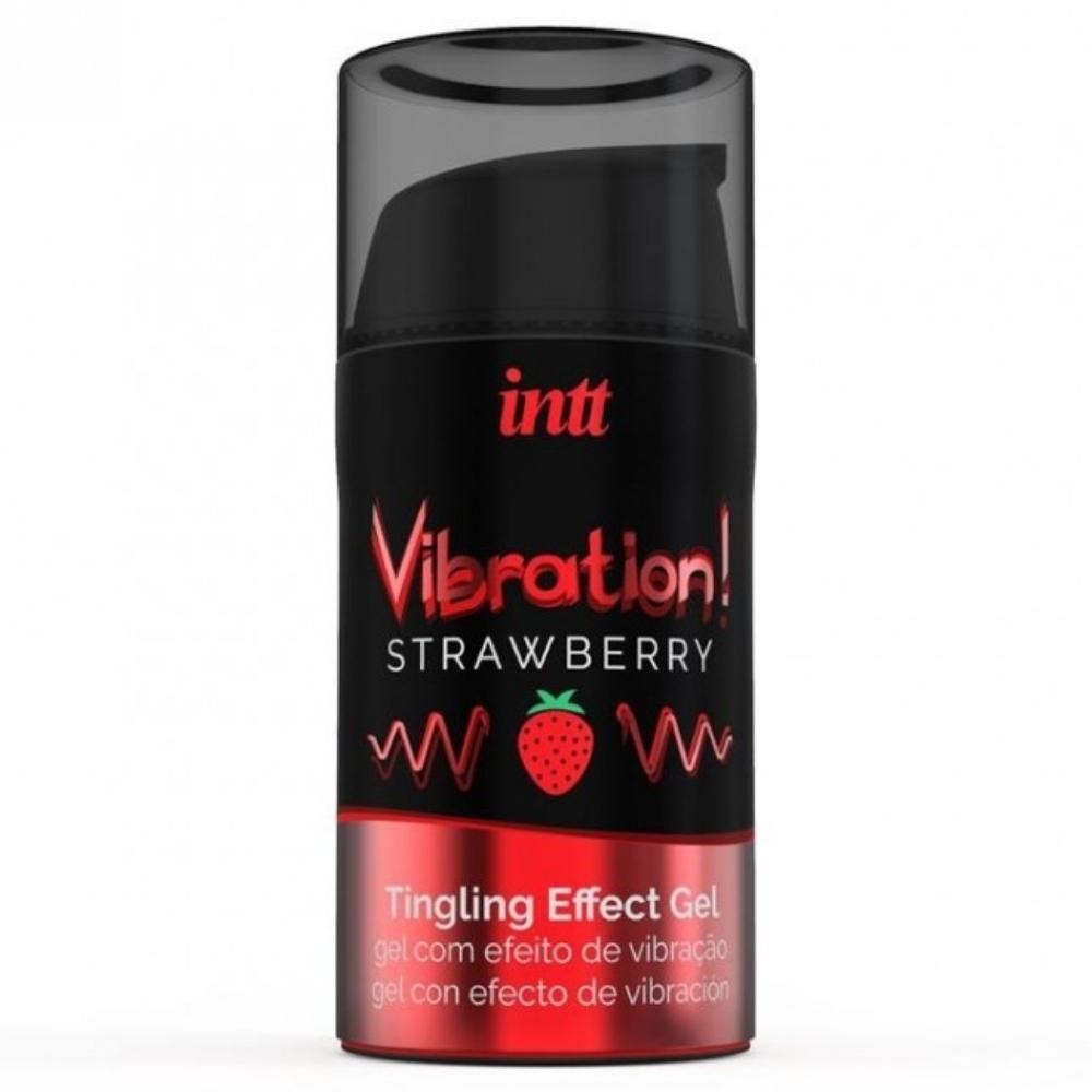 İntt Vibration Strawberry Meyveli Sıvı Vibratör 15 ml