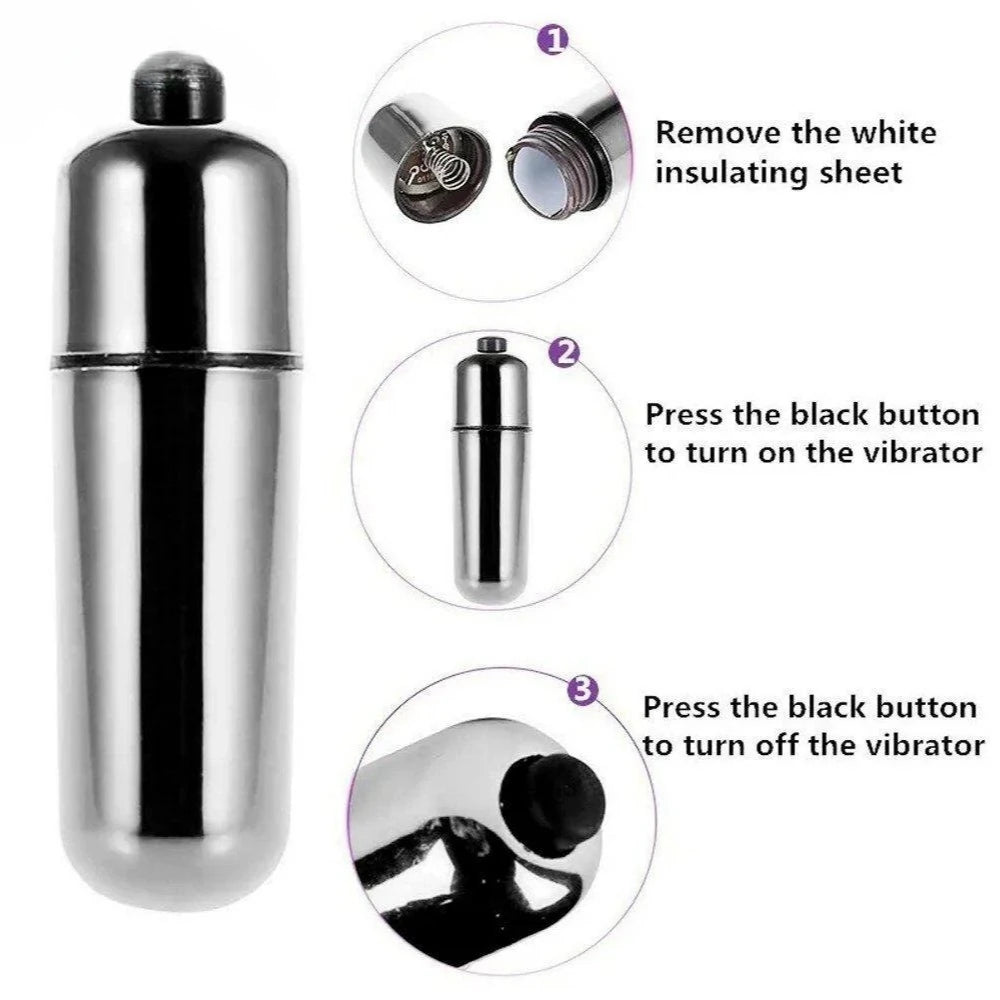 Erox Bullet Vibes Silver Mini Kurşun Vibratör