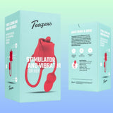 Teazers Rose Klitoris Stimülatör ve Hareketli Dil Vakum Vibratör