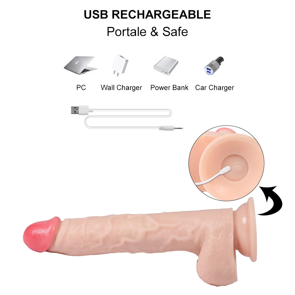 Shequ Jeff Swaying 23 Cm Hareketli Dönebilen Realistik Penis