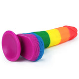 Lovetoy Prider Dildo 19.5 cm Renkli Soft Doku Realistik Penis LV410026
