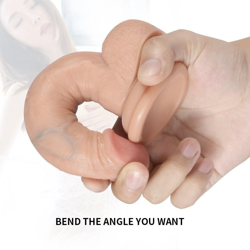 Dildo Series Addison 17 cm Flexible Ten Dokusu Realistik Penis
