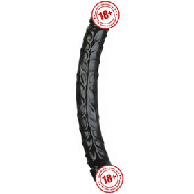 Doc Johnson Jr. Veined 30 Cm Çift Taraflı Realistik Jel Penis-Siyah