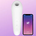 Satisfyer Curvy 1+ White Telefon Kontrollü Emiş Vibratör