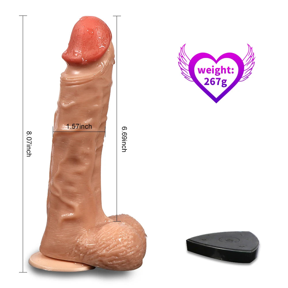 Shequ Bronte Rotating Dildo 20.5 Cm Kemerli Dönebilen Realistik Penis