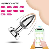 Erox The Anal Fantasy Telefon Uyumlu 10 Mod Metal Anal Vibratör
