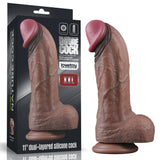Lovetoy Dual Layered Silicone Cock 28 Cm Büyük Realistik Penis LV411062