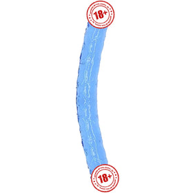 Erox Double Ended Jelly Dildo 30 cm Çift Taraflı Jel Penis-Blue