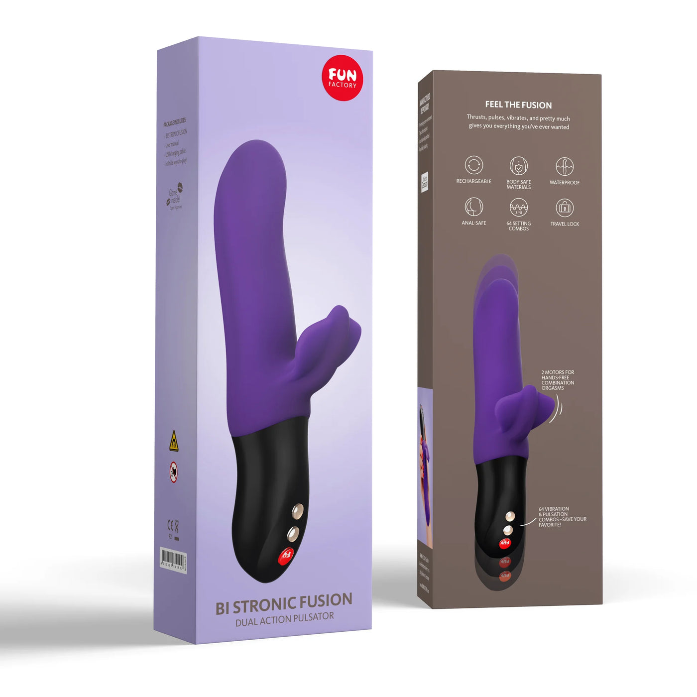 Fun Factory Bi Stronic Fusion Mor İtmeli ve Titreşimli Vibratör