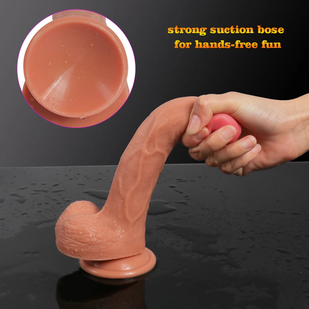 Shequ Dildo Series Victor Natural Doku 20 Cm Realistik Penis