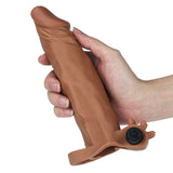 Lovetoy X-Tender 4 Cm Dolgulu Realistik Titreşimli Penis Kılıfı Melez