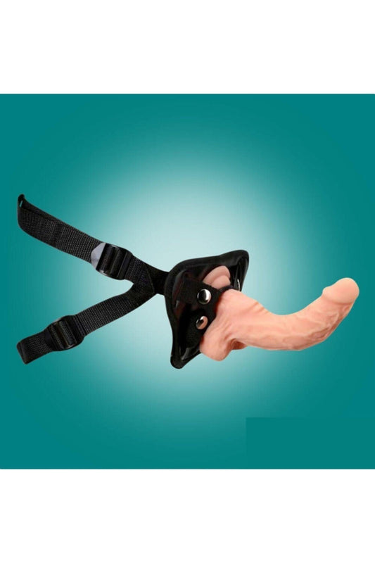 18,5 Cm Kıkırdaklı Şekillendirilebilir Yumuşak Dokulu Belden Bağlamalı Strapon