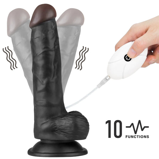 Lovetoy Easy Strapon 20 cm Kemerli Titreşimli Zenci Penis