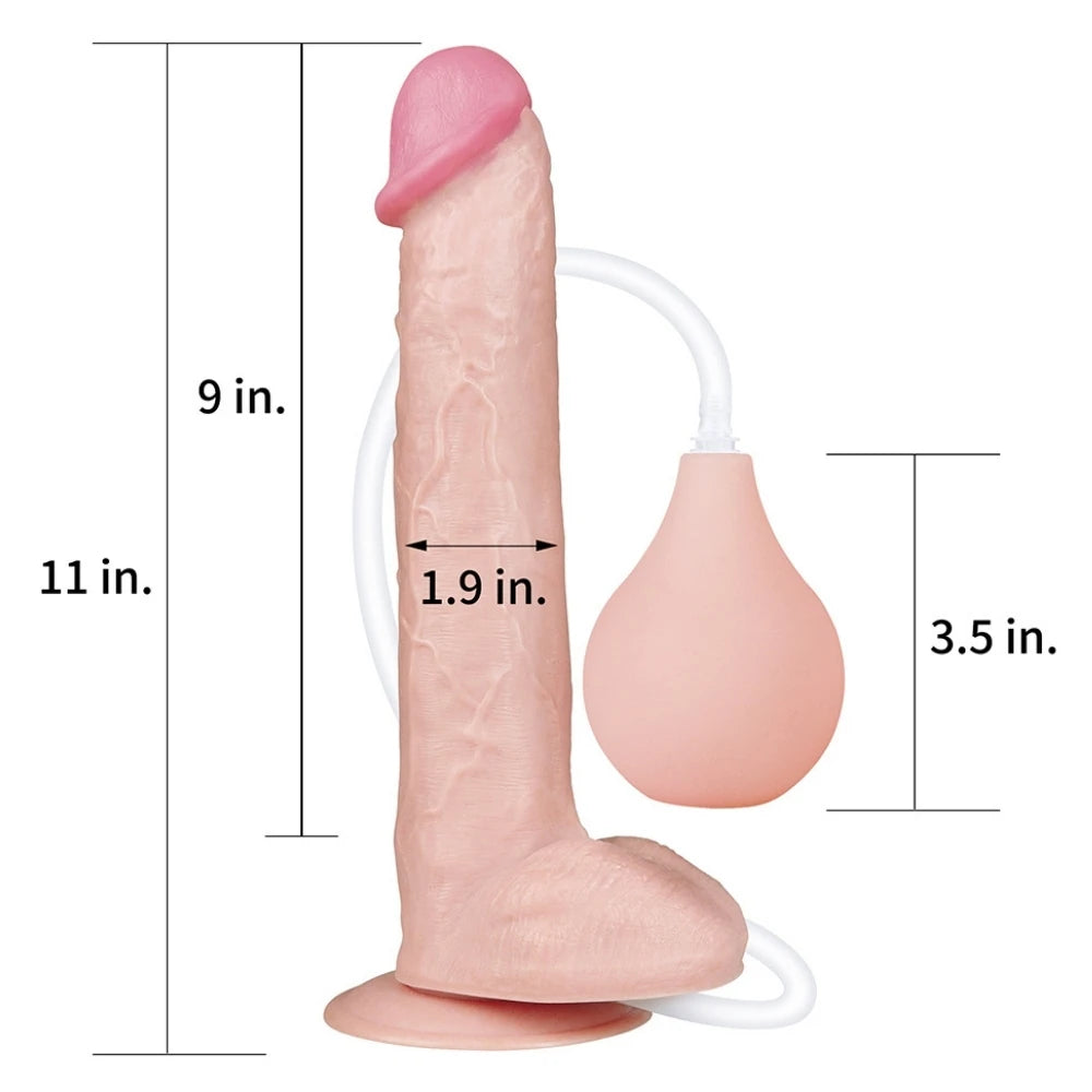 Lovetoy Squirt Extreme Dildo 28 Cm Boşalabilir Realistik Penis LV116023