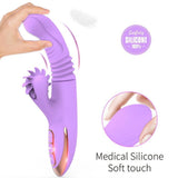 Dibe Haloy Vella Thrusting İleri Geri Hareketli Oral Seks Rabbit Vibratör