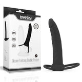Lovetoy Silicone Fantasy Double Prober Testis Bağlamalı Anal Dildo