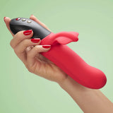 Fun Factory Bi Stronic Fusion Kırmızı İtmeli ve Titreşimli Vibratör