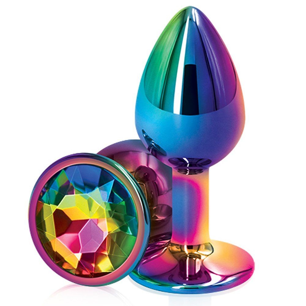 Erox Rainbow Hot Cooling Red Medium Anal Metal Plug