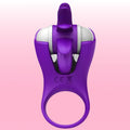 Erox The Cock Ring Clitoral Stimulating Şarjlı Penis Halkası-Purple