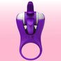Erox The Cock Ring Clitoral Stimulating Şarjlı Penis Halkası-Purple
