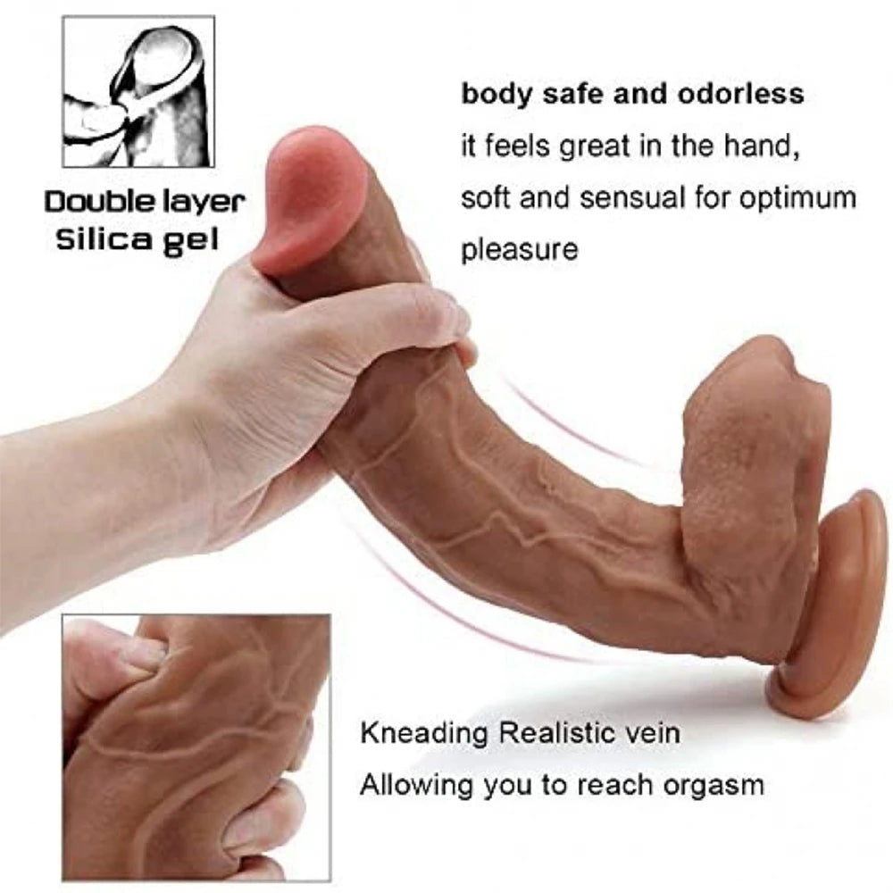 Xise Dildo Series Blade Flesh Natural Doku 29 Cm Büyük Realistik Penis XS-WBD10040
