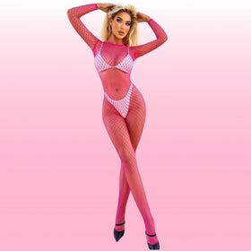 Erox She Fantasy Wear Seksi Vücut Çorabı-Pembe