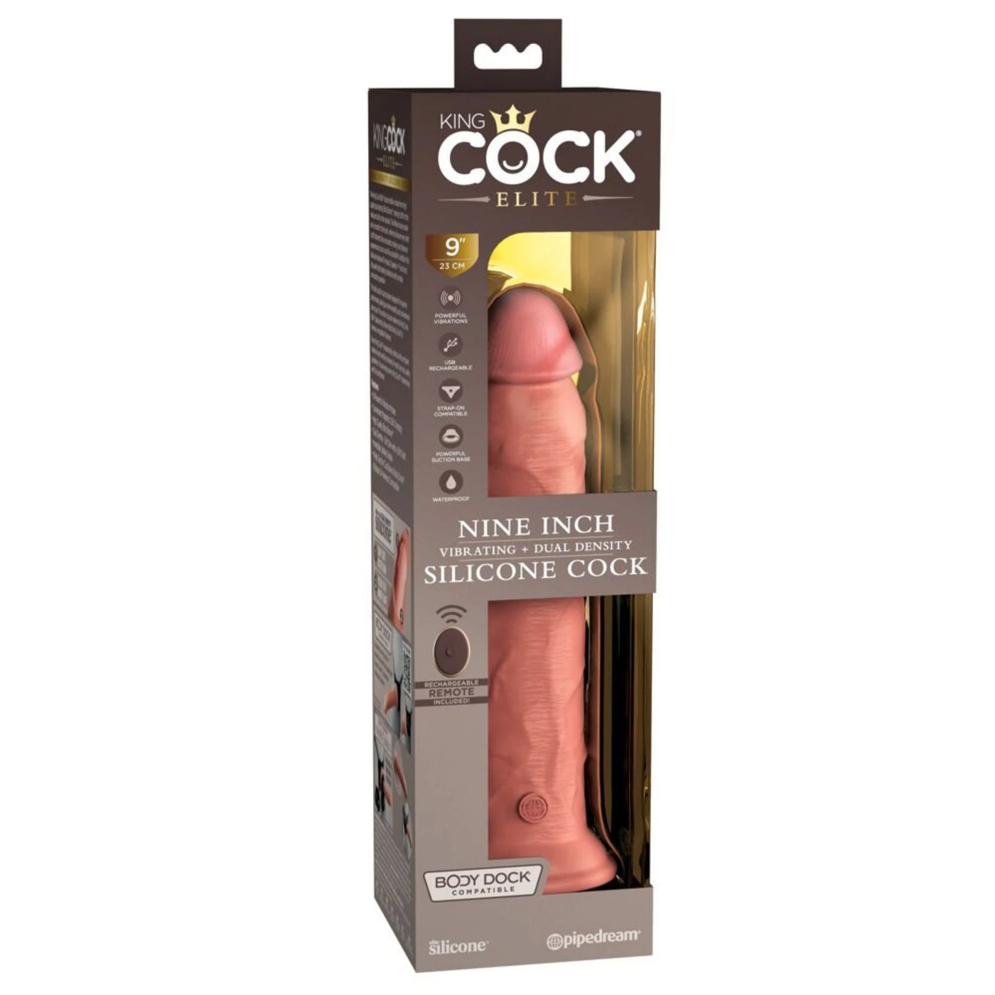 Pipedream King Cock Elite 9'' Uzaktan Kumandalı Realistik Vibratör