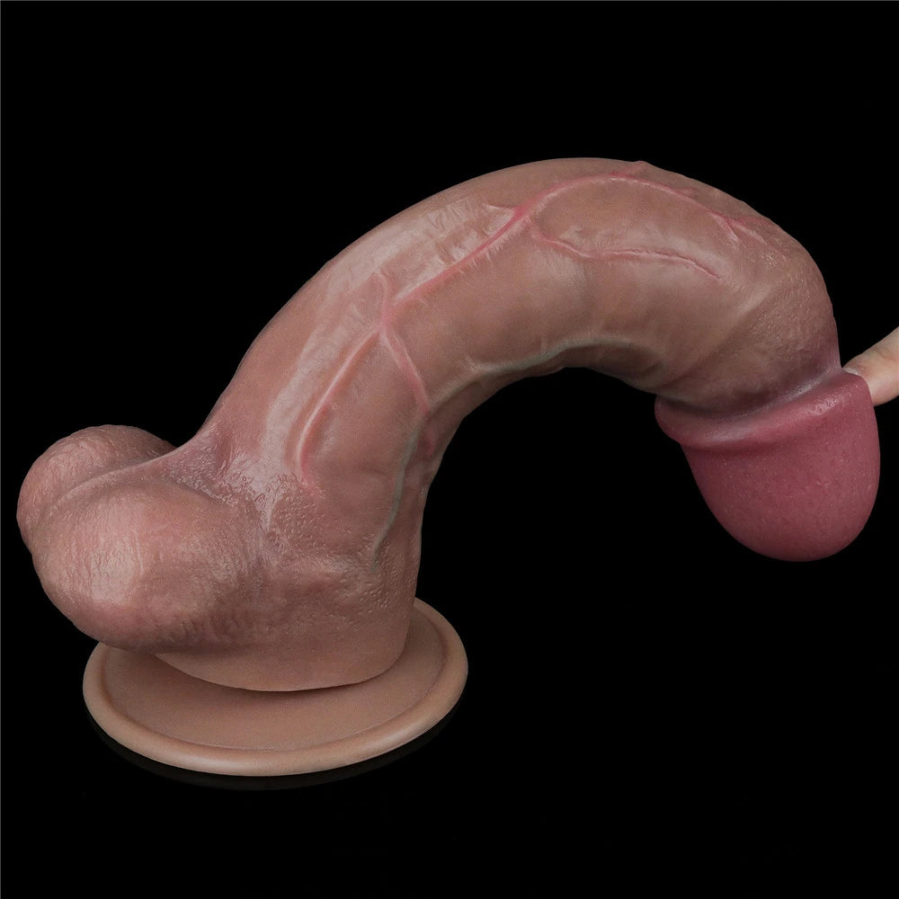 Lovetoy Dual Layered Platinum Silicone 26.5 Cm Büyük Realistik Penis