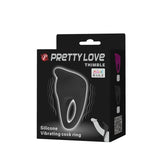 Pretty Love Thimble Vibrating Clitoral Cock Ring Titreşimli Penis Halkası BI-210142