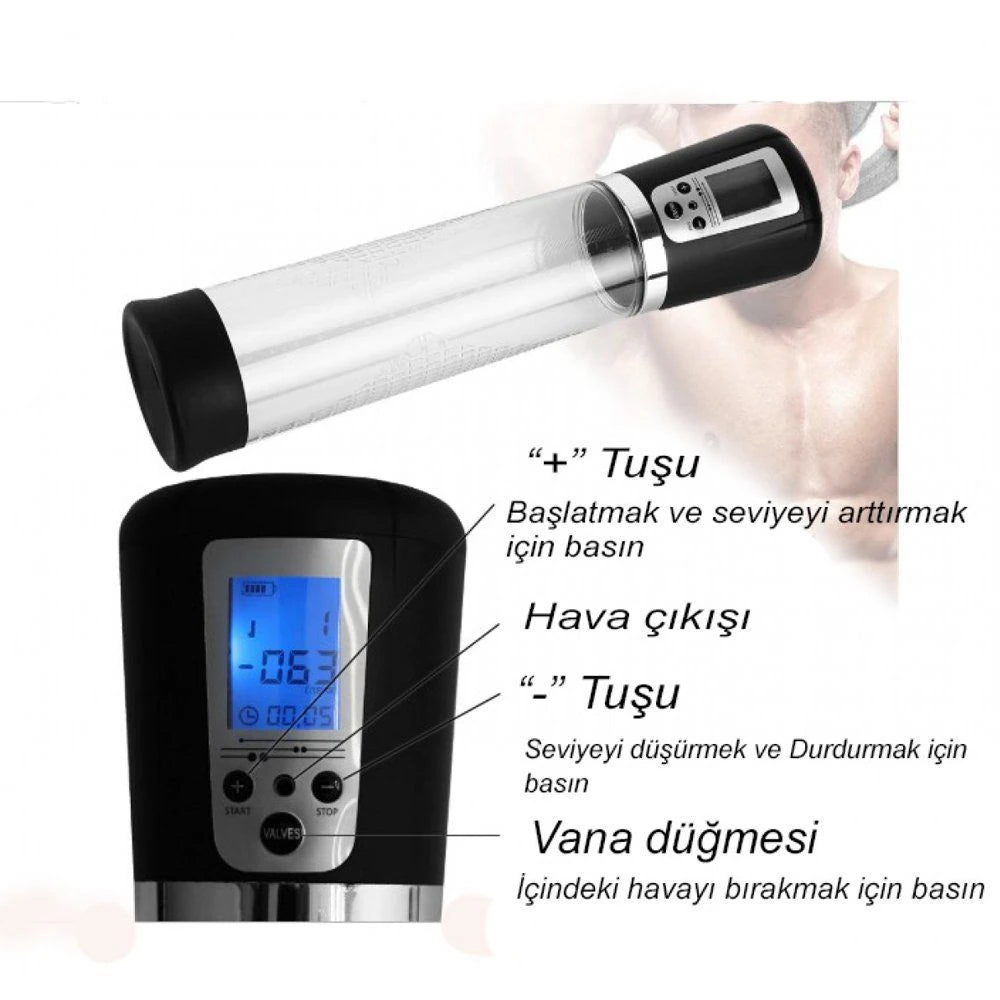 Erox Canwin Male Passion Pump Reuseable Otomatik Penis Pompası