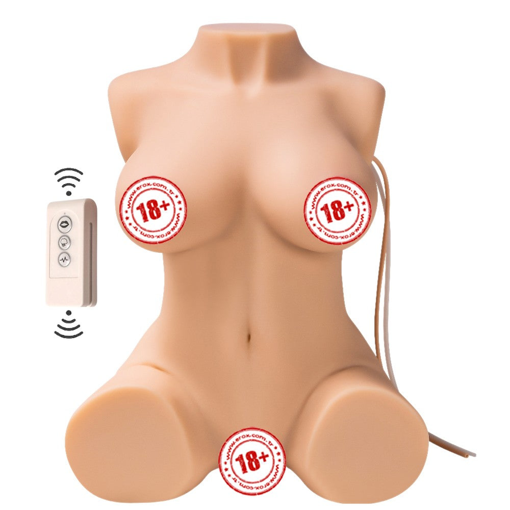 Shequ Jacey Emişli ve Titreşimli Yarım Vücut Masturbator SQ-MAS20020