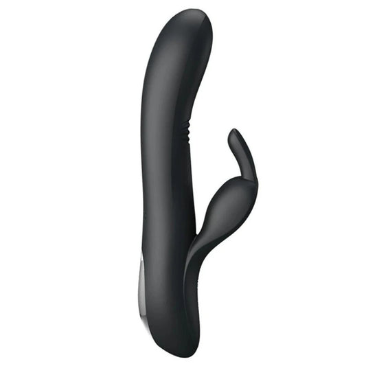 Pretty Love Dylan Parmak Hareket Fonksiyonlu Rabbit Vibratör-Black