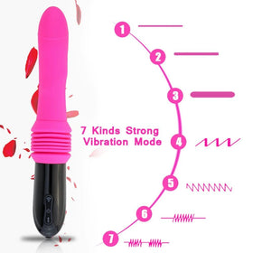 Erox Vibes Purple Yönü Ayarlanabilir İleri Geri Hareketli Thrusting Vibratör