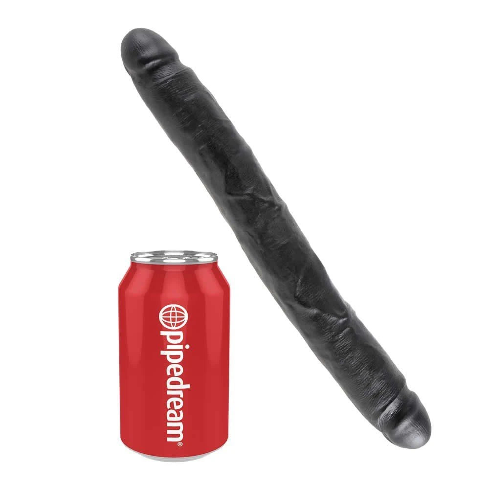 Pipedream King Cock Slim 12 İnc 30 Cm Çift Başlı Black Rengi Realistik Penis