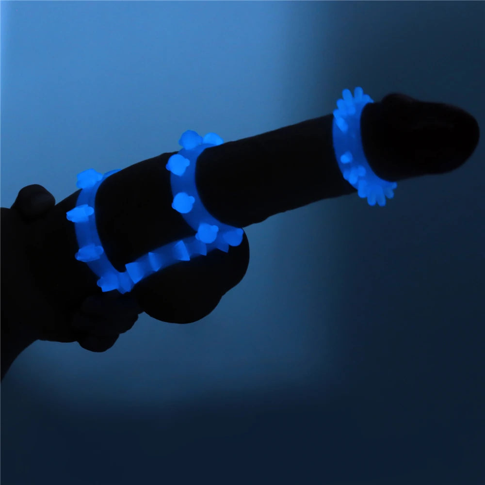 Lovetoy Lumino Play Fosforlu 4 Farklı Boyda Esnek Penis Halkası