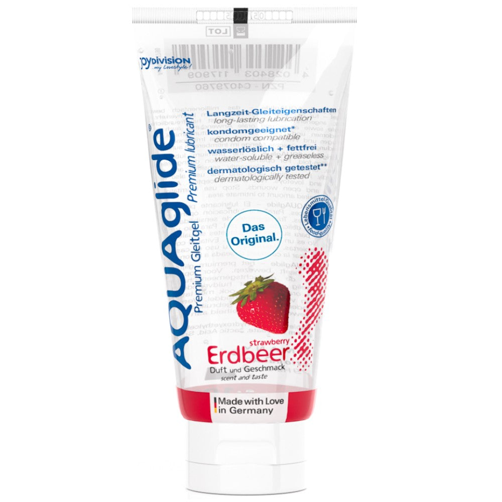 Joy Division AquaGlide Çilek Aromalı Kayganlaştırıcı Jel 100 Ml.