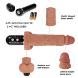 Dildo Series Victor 10 Modlu Çift Katmanlı Realistik Vibratör