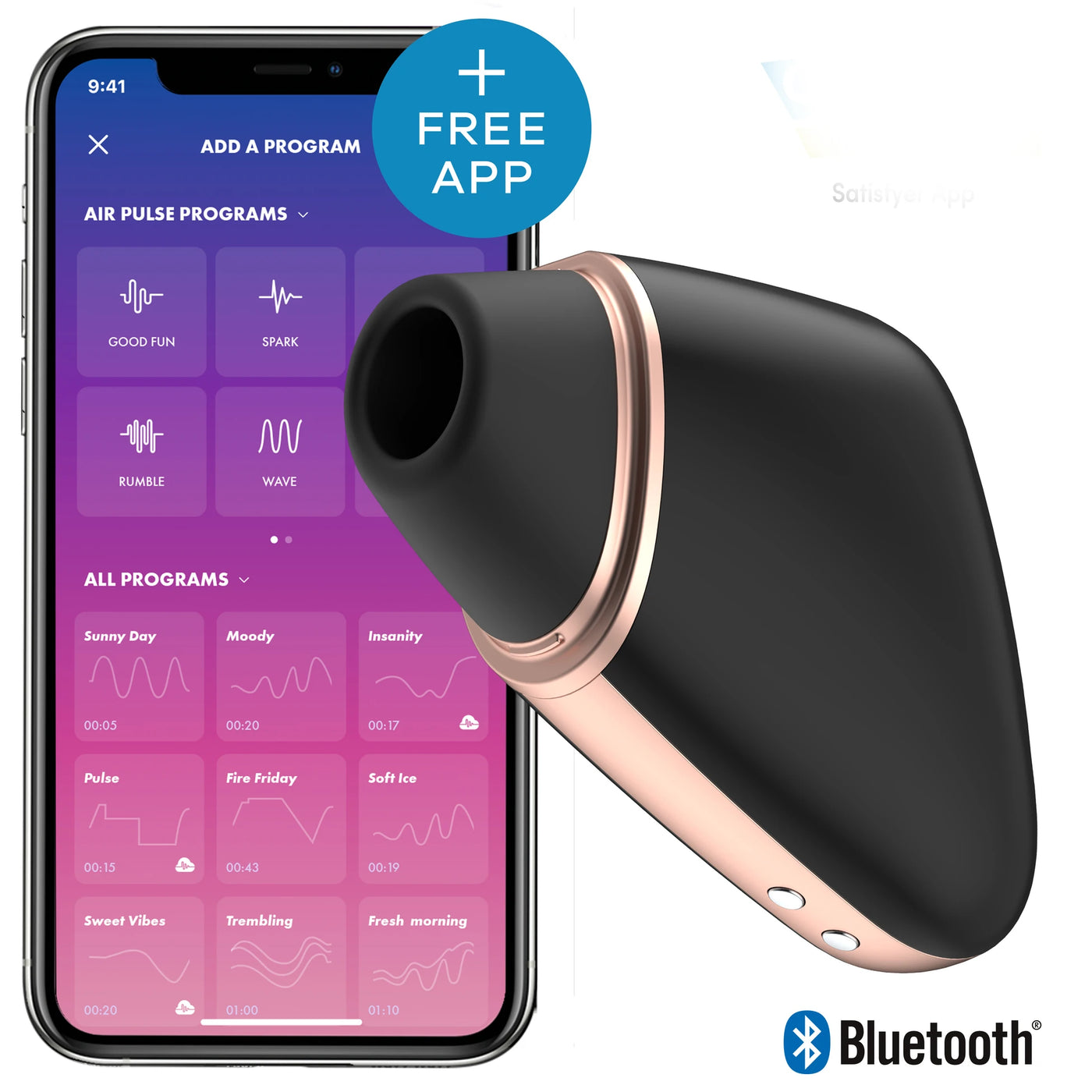 Satisfyer Love Triangle Telefon Kontrollü Emiş Yapabilen Vibratör