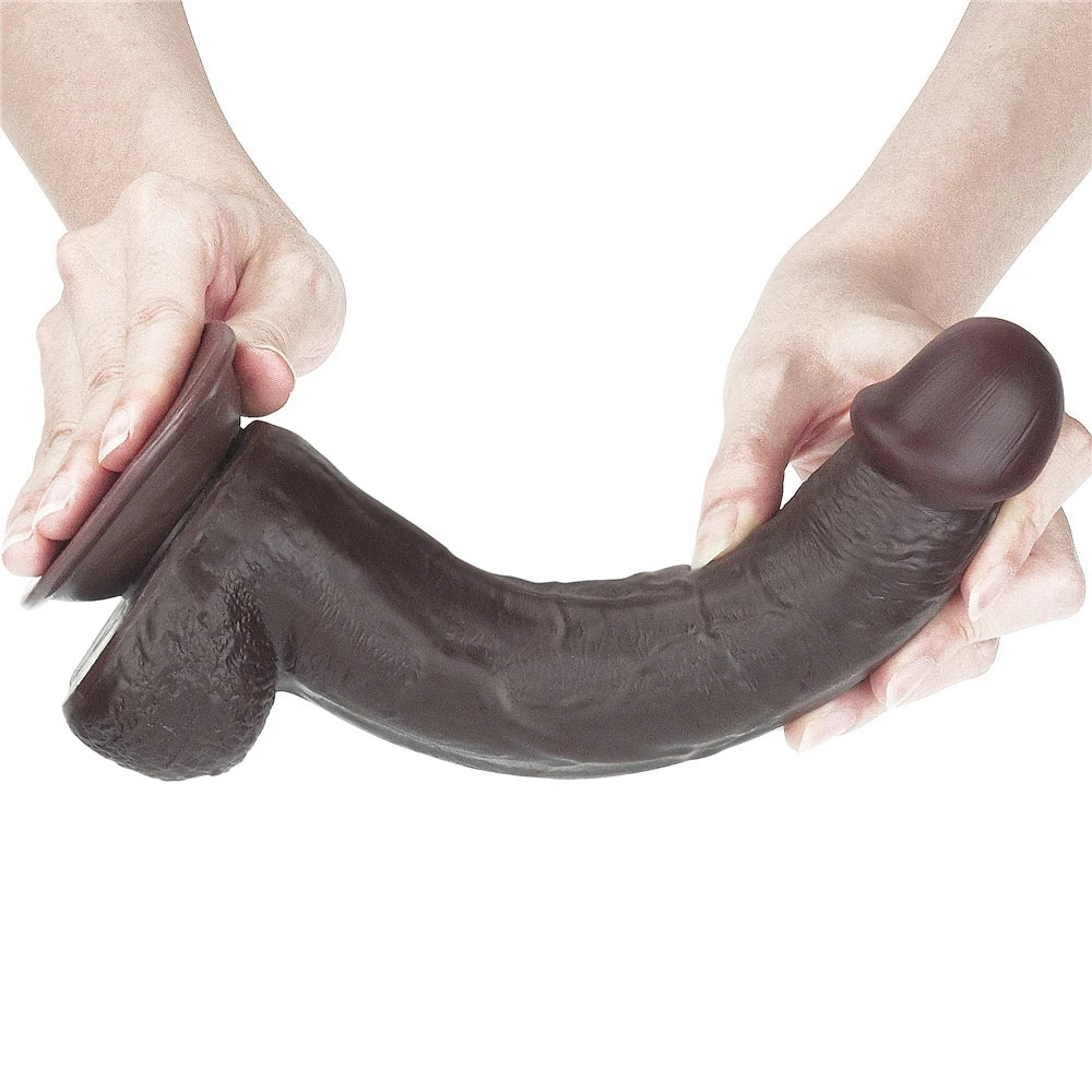 Lovetoy Sliding Skin Dildo Hareketli Deri Özellikli 23.5 Realistik Zenci Penis