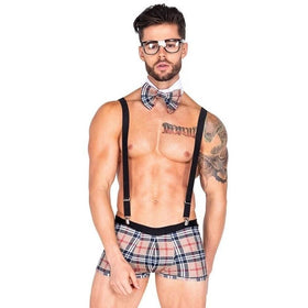 Erox Fantasy Wear Erkek Fantezi Ekoseli Seksi Kostüm